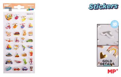 Opakowanie Naklejki 3D zabawki