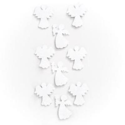 Opakowanie Naklejki brokatowe 3D - aniołki 9szt