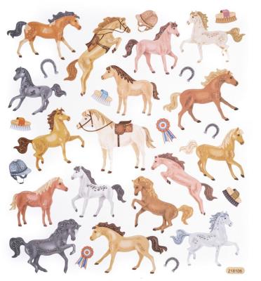 Opakowanie Naklejki brokatowe konie 29szt