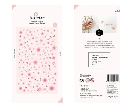 Opakowanie Naklejki Deco Kwiaty różowe