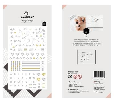 Opakowanie Naklejki Deco Litery i Gwiazdy