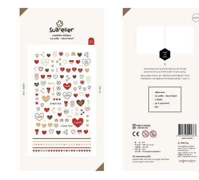 Opakowanie Naklejki Deco Serca