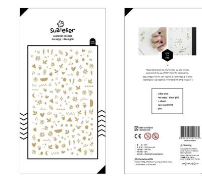 Opakowanie Naklejki Deco Złote