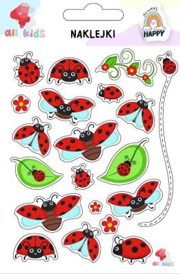 Naklejki dla dzieci Biedronki. Wydawca: All4Kids. SmakLiter.pl Opakowanie Naklejki dla dzieci Biedronki
