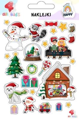 Naklejki dla dzieci Boże Narodzenie 1. Wydawca: All4Kids. SmakLiter.pl Opakowanie Naklejki dla dzieci Boże Narodzenie 1
