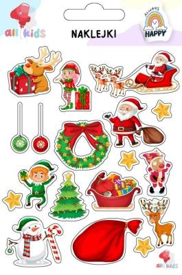 Naklejki dla dzieci Boże Narodzenie 2. Wydawca: All4Kids. SmakLiter.pl Opakowanie Naklejki dla dzieci Boże Narodzenie 2