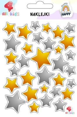 Naklejki dla dzieci Gwiazdki. Wydawca: All4Kids. SmakLiter.pl Opakowanie Naklejki dla dzieci Gwiazdki