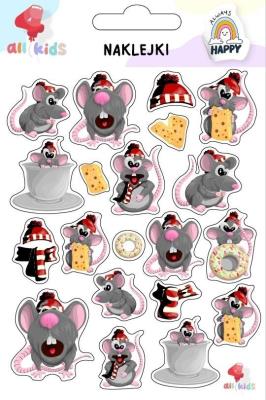 Naklejki dla dzieci Myszy. Wydawca: All4Kids. SmakLiter.pl Opakowanie Naklejki dla dzieci Myszy