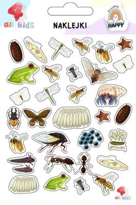 Naklejki dla dzieci Owady. Wydawca: All4Kids. SmakLiter.pl Opakowanie Naklejki dla dzieci Owady