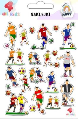 Naklejki dla dzieci Piłkarze. Wydawca: All4Kids. SmakLiter.pl Opakowanie Naklejki dla dzieci Piłkarze