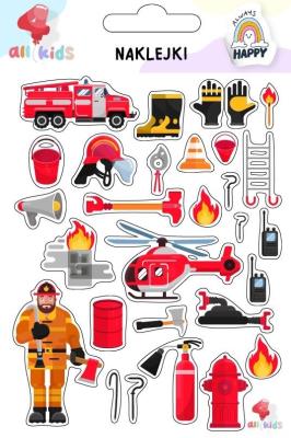 Naklejki dla dzieci Straż pożarna. Wydawca: All4Kids. SmakLiter.pl Opakowanie Naklejki dla dzieci Straż pożarna