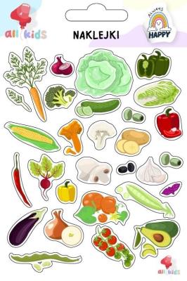 Naklejki dla dzieci Warzywa. Wydawca: All4Kids. SmakLiter.pl Opakowanie Naklejki dla dzieci Warzywa