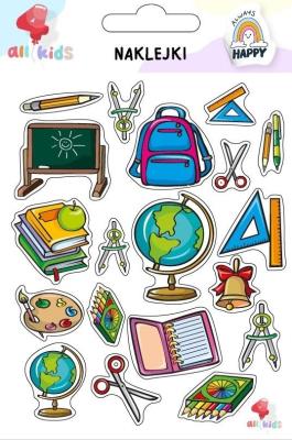 Naklejki dla dzieci Witaj szkoło. Wydawca: All4Kids. SmakLiter.pl Opakowanie Naklejki dla dzieci Witaj szkoło
