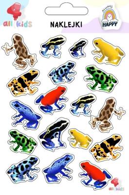 Naklejki dla dzieci Żaby. Wydawca: All4Kids. SmakLiter.pl Opakowanie Naklejki dla dzieci Żaby