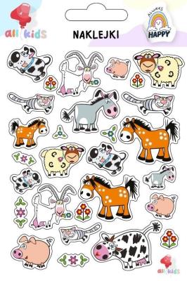 Naklejki dla dzieci Zwierzęta 2. Wydawca: All4Kids. SmakLiter.pl Opakowanie Naklejki dla dzieci Zwierzęta 2