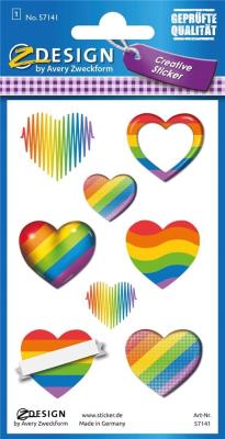 Opakowanie Naklejki do ozdabiania - Serca