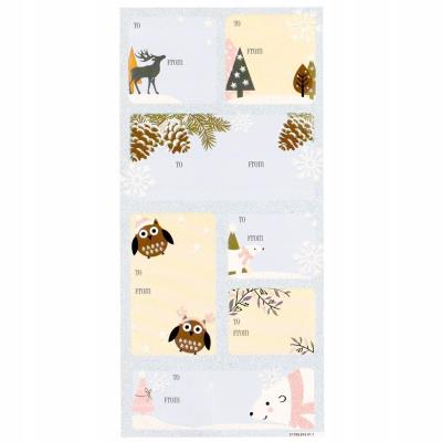 Opakowanie Naklejki do podpisywania prezentów 10,5x21,5 2szt