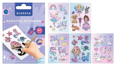 Opakowanie Naklejki do wydrapywania Girl