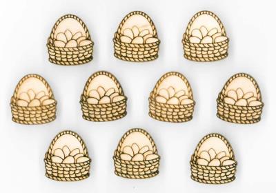 Opakowanie Naklejki drewniane koszyczki