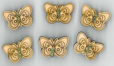 Opakowanie Naklejki drewniane LTA-003A3 2cm 6szt