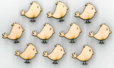 Opakowanie Naklejki drewniane ptaszki