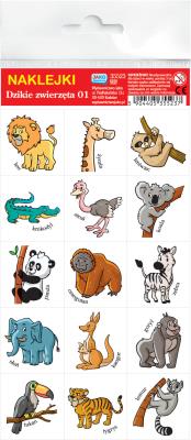 Opakowanie Naklejki. Dzikie zwierzęta