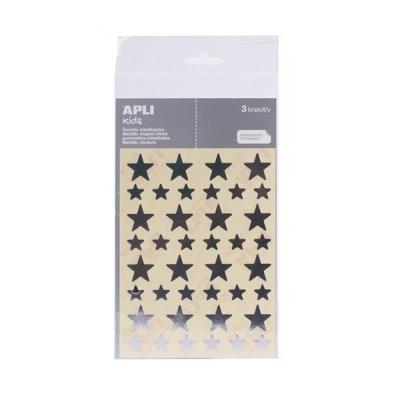 Opakowanie Naklejki gwiazdki srebrne 120szt