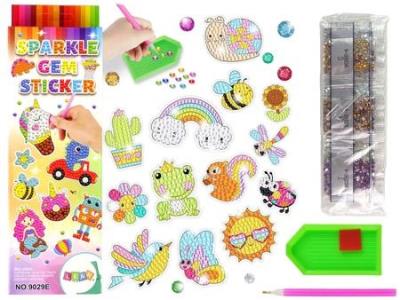 Opakowanie Naklejki haft diamentowy zwierzęta