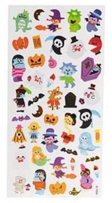 Opakowanie Naklejki halloweenowe postacie