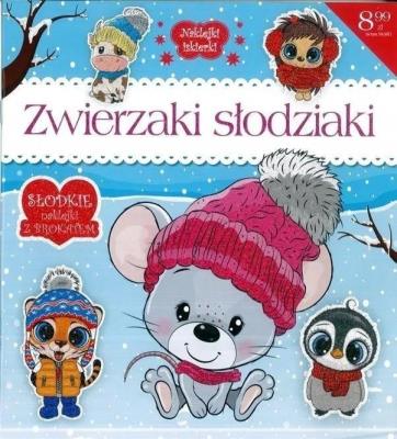 Naklejki Iskierki - Zwierzaki Słodziaki. Autor:   Praca zbiorowa. SmakLiter.pl Okładka książki Naklejki Iskierki - Zwierzaki Słodziaki