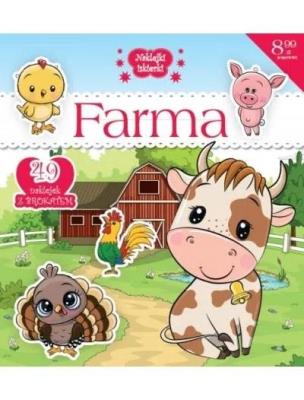 Naklejki IskierkiI brokatowe. Farma. Autor:   Praca zbiorowa. SmakLiter.pl Okładka książki Naklejki IskierkiI brokatowe. Farma