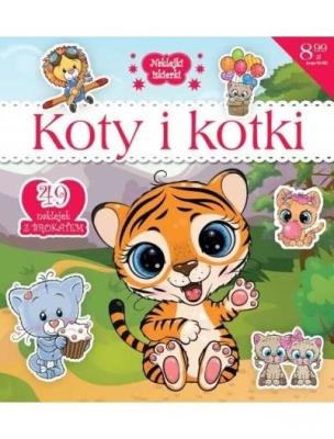 Naklejki IskierkiI brokatowe. Koty i kotki. Autor:   Praca zbiorowa. SmakLiter.pl Okładka książki Naklejki IskierkiI brokatowe. Koty i kotki