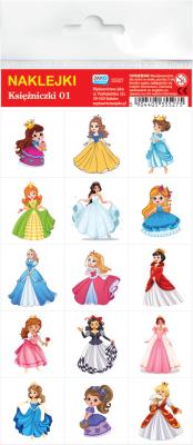 Opakowanie Naklejki. Księżniczki