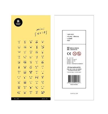 Opakowanie Naklejki Mini Buźki Emocje