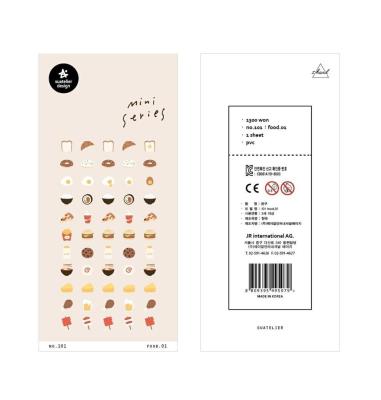 Naklejki Mini Jedzenie #1. Wydawca: Suatelier. SmakLiter.pl Opakowanie Naklejki Mini Jedzenie #1