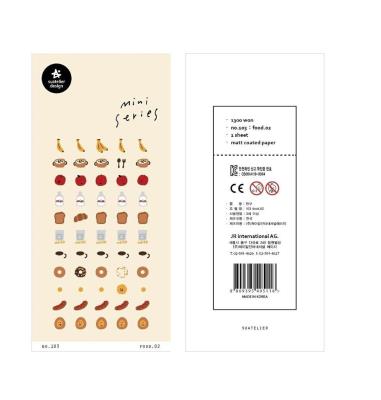 Opakowanie Naklejki Mini Jedzenie #2