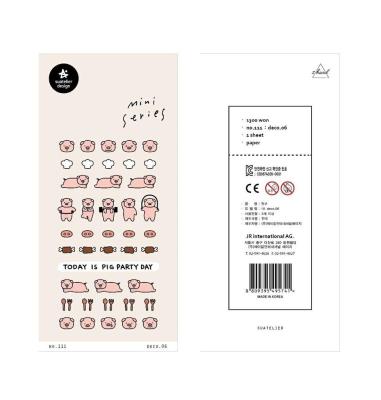 Naklejki Mini Świnka. Wydawca: Suatelier. SmakLiter.pl Opakowanie Naklejki Mini Świnka