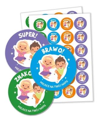 Opakowanie Naklejki motywacyjne - Dzieci 48 szt.