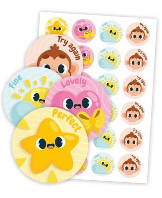 Opakowanie Naklejki motywacyjne - Język ang. Stopnie 48szt