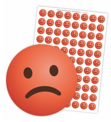 Opakowanie Naklejki motywacyjne - Smutna Buzia 88 szt.