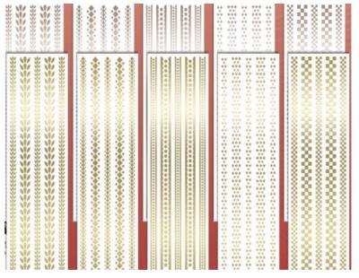 Opakowanie Naklejki na folii 9x30cm MIX