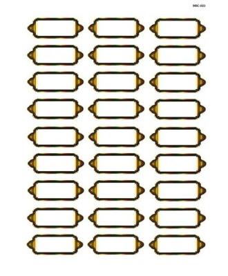 Opakowanie Naklejki na konfitury i przyprawy 01