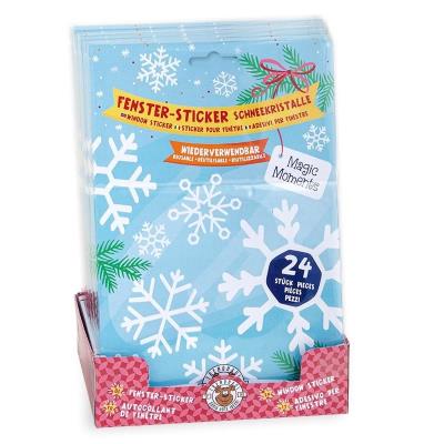 Opakowanie Naklejki na Okno Śnieżynki 24 szt.