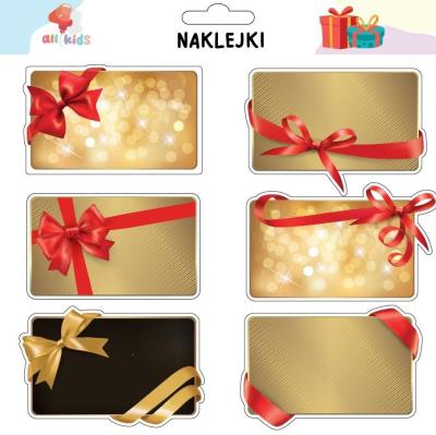 Naklejki na prezenty Boże Narodzenie 1. Wydawca: All4Kids. SmakLiter.pl Opakowanie Naklejki na prezenty Boże Narodzenie 1