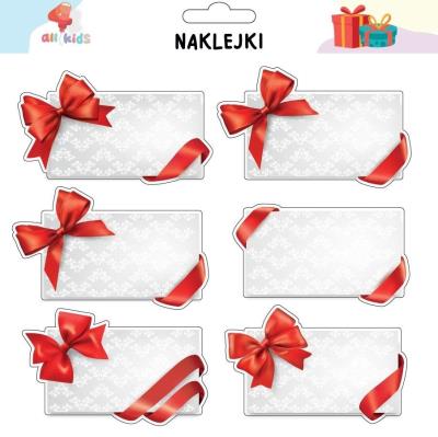 Naklejki na prezenty Boże Narodzenie 4. Wydawca: All4Kids. SmakLiter.pl Opakowanie Naklejki na prezenty Boże Narodzenie 4