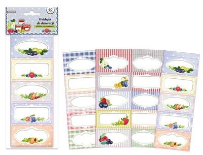 Opakowanie Naklejki na przetwory