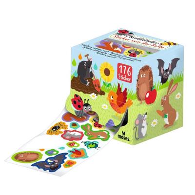 Naklejki na rolce niebieskie 176szt. Wydawca: Moses. SmakLiter.pl Opakowanie Naklejki na rolce niebieskie 176szt