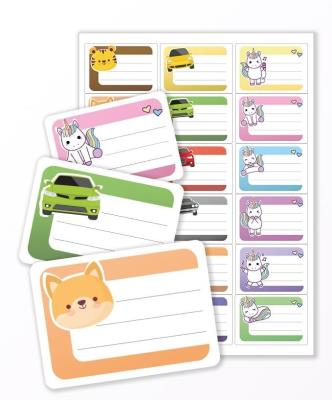 Opakowanie Naklejki na zeszyt - Kolorowy MIX 18szt.