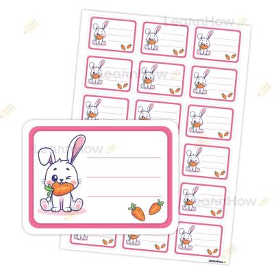 Opakowanie Naklejki na zeszyt - Królik 18szt
