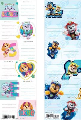 Opakowanie Naklejki na zeszyt Psi Patrol (25szt)